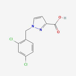 1-[(2,4-Dichlorophenyl)methyl]-1H-pyrazole-3-carboxylic acid