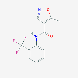 molecular formula C12H9F3N2O2 B109105 5-甲基-N-(2-(三氟甲基)苯基)异噁唑-4-甲酰胺 CAS No. 1403564-06-6