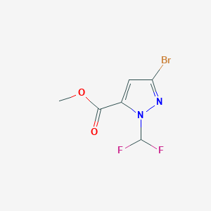 methyl 3-bromo-1-(difluoromethyl)-1H-pyrazole-5-carboxylate