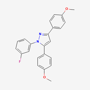 1-(3-fluorophenyl)-3,5-bis(4-methoxyphenyl)-1H-pyrazole