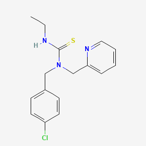 1-(4-Chlorobenzyl)-3-ethyl-1-(pyridin-2-ylmethyl)thiourea