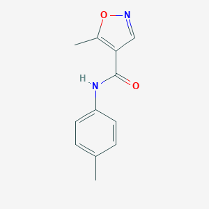 B109106 5-Methyl-N-(4-methylphenyl)isoxazole-4-carboxamide CAS No. 724429-16-7