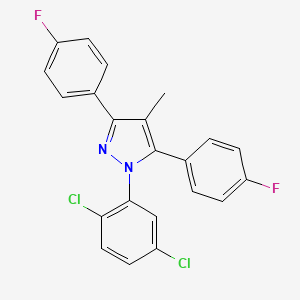 1-(2,5-dichlorophenyl)-3,5-bis(4-fluorophenyl)-4-methyl-1H-pyrazole