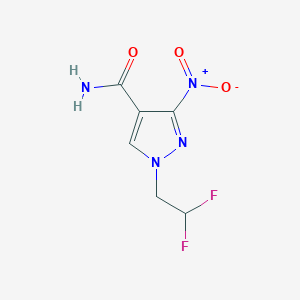 1-(2,2-difluoroethyl)-3-nitro-1H-pyrazole-4-carboxamide