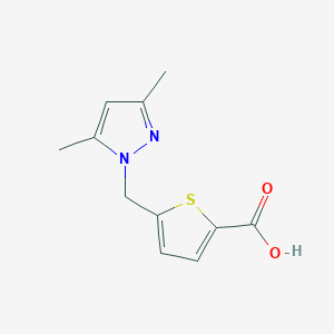 5-[(3,5-dimethyl-1H-pyrazol-1-yl)methyl]thiophene-2-carboxylic acid