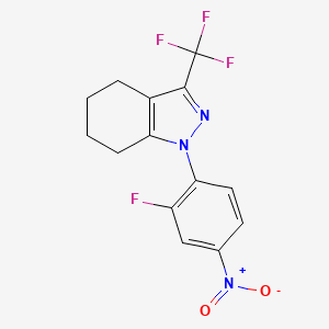 1-(2-fluoro-4-nitrophenyl)-3-(trifluoromethyl)-4,5,6,7-tetrahydro-1H-indazole