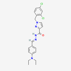 1-(2,4-dichlorobenzyl)-N'-{(E)-[4-(diethylamino)phenyl]methylidene}-1H-pyrazole-3-carbohydrazide