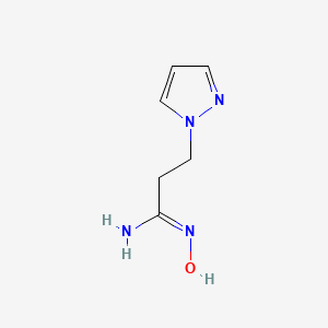 N'-hydroxy-3-(1H-pyrazol-1-yl)propanimidamide