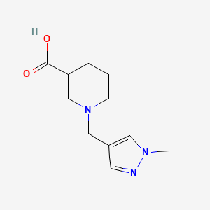 1-[(1-methyl-1H-pyrazol-4-yl)methyl]piperidine-3-carboxylic acid