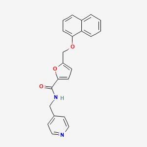 5-[(naphthalen-1-yloxy)methyl]-N-(pyridin-4-ylmethyl)furan-2-carboxamide