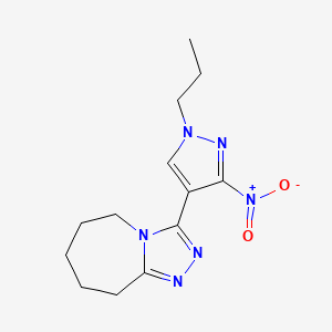 3-(3-nitro-1-propyl-1H-pyrazol-4-yl)-6,7,8,9-tetrahydro-5H-[1,2,4]triazolo[4,3-a]azepine