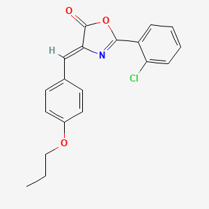 (4Z)-2-(2-chlorophenyl)-4-(4-propoxybenzylidene)-1,3-oxazol-5(4H)-one