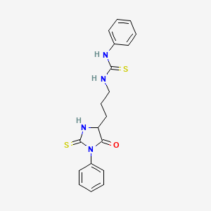 1-[3-(5-Oxo-1-phenyl-2-thioxoimidazolidin-4-yl)propyl]-3-phenylthiourea