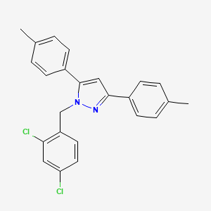 1-(2,4-dichlorobenzyl)-3,5-bis(4-methylphenyl)-1H-pyrazole