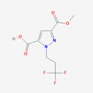 3-(Methoxycarbonyl)-1-(3,3,3-trifluoropropyl)-1H-pyrazole-5-carboxylic acid