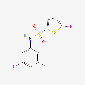 molecular formula C10H6F3NO2S2 B10911451 N~2~-(3,5-Difluorophenyl)-5-fluoro-2-thiophenesulfonamide 