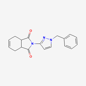 2-(1-benzyl-1H-pyrazol-3-yl)-3a,4,7,7a-tetrahydro-1H-isoindole-1,3(2H)-dione