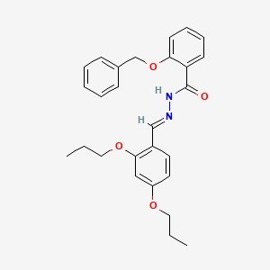 2-(benzyloxy)-N'-[(E)-(2,4-dipropoxyphenyl)methylidene]benzohydrazide