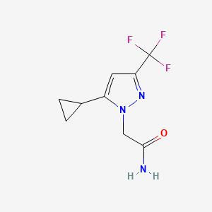 2-(5-Cyclopropyl-3-(trifluoromethyl)-1H-pyrazol-1-yl)acetamide