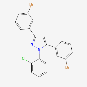 3,5-bis(3-bromophenyl)-1-(2-chlorophenyl)-1H-pyrazole