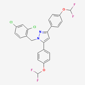 1-(2,4-dichlorobenzyl)-3,5-bis[4-(difluoromethoxy)phenyl]-1H-pyrazole