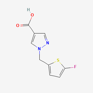 1-[(5-fluorothiophen-2-yl)methyl]-1H-pyrazole-4-carboxylic acid