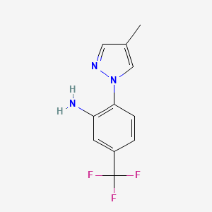 2-(4-Methyl-1H-pyrazol-1-YL)-5-(trifluoromethyl)aniline