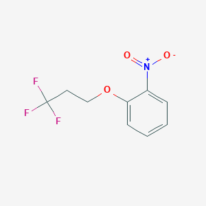 molecular formula C9H8F3NO3 B10911630 1-Nitro-2-(3,3,3-trifluoropropoxy)benzene 