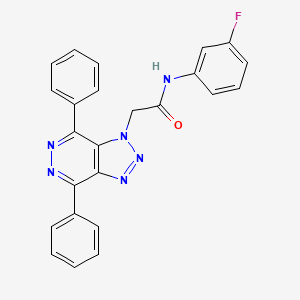 2-(4,7-diphenyl-1H-[1,2,3]triazolo[4,5-d]pyridazin-1-yl)-N-(3-fluorophenyl)acetamide