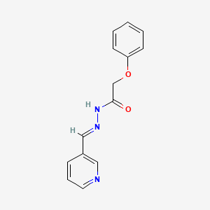 molecular formula C14H13N3O2 B10911693 2-phenoxy-N'-(3-pyridinylmethylene)acetohydrazide 