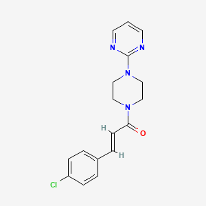 2-{4-[3-(4-Chlorophenyl)acryloyl]-1-piperazinyl}pyrimidine