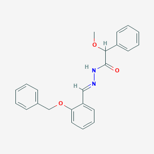 N'-{(E)-[2-(benzyloxy)phenyl]methylidene}-2-methoxy-2-phenylacetohydrazide