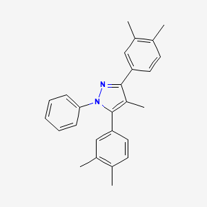 3,5-bis(3,4-dimethylphenyl)-4-methyl-1-phenyl-1H-pyrazole