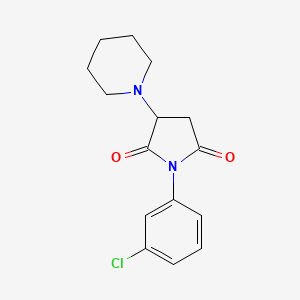 1-(3-Chlorophenyl)-3-(piperidin-1-yl)pyrrolidine-2,5-dione