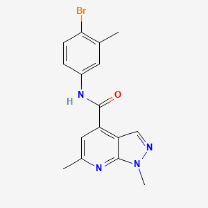 molecular formula C16H15BrN4O B10911782 N-(4-bromo-3-methylphenyl)-1,6-dimethyl-1H-pyrazolo[3,4-b]pyridine-4-carboxamide 