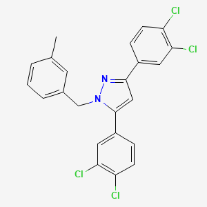 3,5-bis(3,4-dichlorophenyl)-1-(3-methylbenzyl)-1H-pyrazole