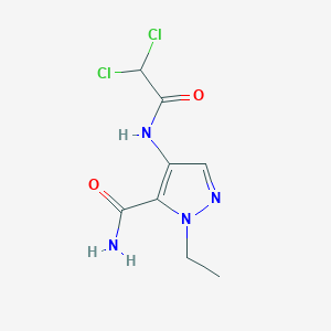 4-[(dichloroacetyl)amino]-1-ethyl-1H-pyrazole-5-carboxamide