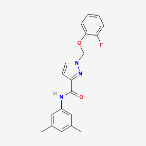 N-(3,5-dimethylphenyl)-1-[(2-fluorophenoxy)methyl]-1H-pyrazole-3-carboxamide