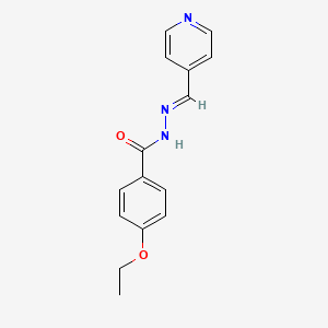 molecular formula C15H15N3O2 B10911929 4-ethoxy-N'-[(E)-pyridin-4-ylmethylidene]benzohydrazide 