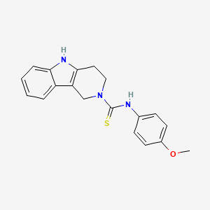 N-(4-methoxyphenyl)-1,3,4,5-tetrahydro-2H-pyrido[4,3-b]indole-2-carbothioamide