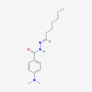 molecular formula C16H25N3O B10911975 4-(dimethylamino)-N'-[(1E)-heptylidene]benzohydrazide 