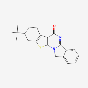 6-tert-butyl-3-thia-1,12-diazapentacyclo[11.7.0.02,10.04,9.014,19]icosa-2(10),4(9),12,14,16,18-hexaen-11-one