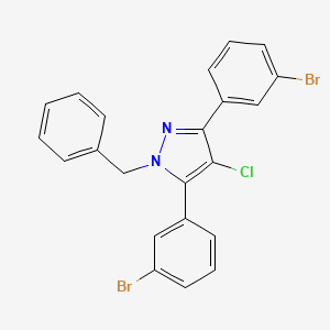 1-benzyl-3,5-bis(3-bromophenyl)-4-chloro-1H-pyrazole