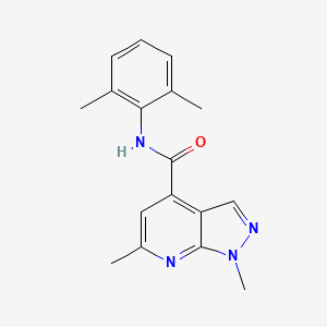 N-(2,6-dimethylphenyl)-1,6-dimethyl-1H-pyrazolo[3,4-b]pyridine-4-carboxamide