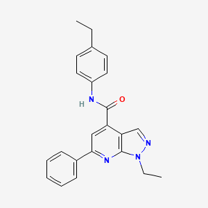 1-ethyl-N-(4-ethylphenyl)-6-phenyl-1H-pyrazolo[3,4-b]pyridine-4-carboxamide