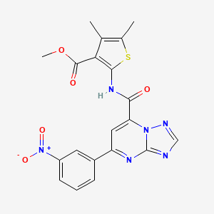 Methyl 4,5-dimethyl-2-({[5-(3-nitrophenyl)[1,2,4]triazolo[1,5-a]pyrimidin-7-yl]carbonyl}amino)thiophene-3-carboxylate