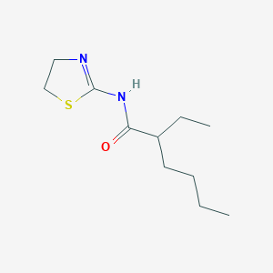 molecular formula C11H20N2OS B10912118 N-(4,5-dihydro-1,3-thiazol-2-yl)-2-ethylhexanamide 