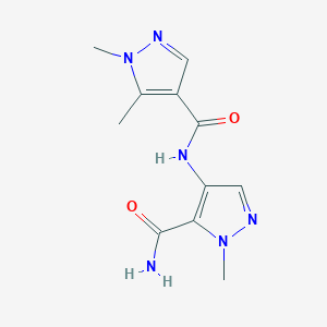 N-(5-carbamoyl-1-methyl-1H-pyrazol-4-yl)-1,5-dimethyl-1H-pyrazole-4-carboxamide