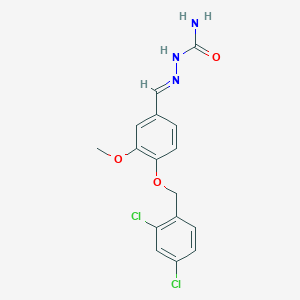 (2E)-2-{4-[(2,4-dichlorobenzyl)oxy]-3-methoxybenzylidene}hydrazinecarboxamide