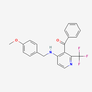 [4-[(4-Methoxybenzyl)amino]-2-(trifluoromethyl)-3-pyridyl](phenyl)methanone